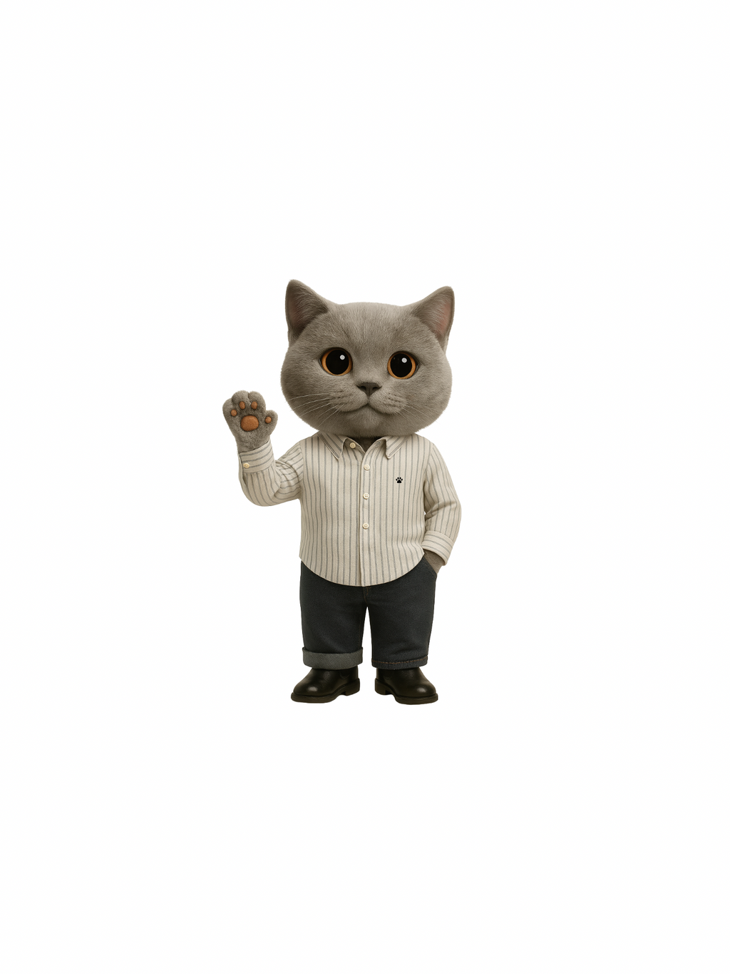 GATO stripe - Ash Grey