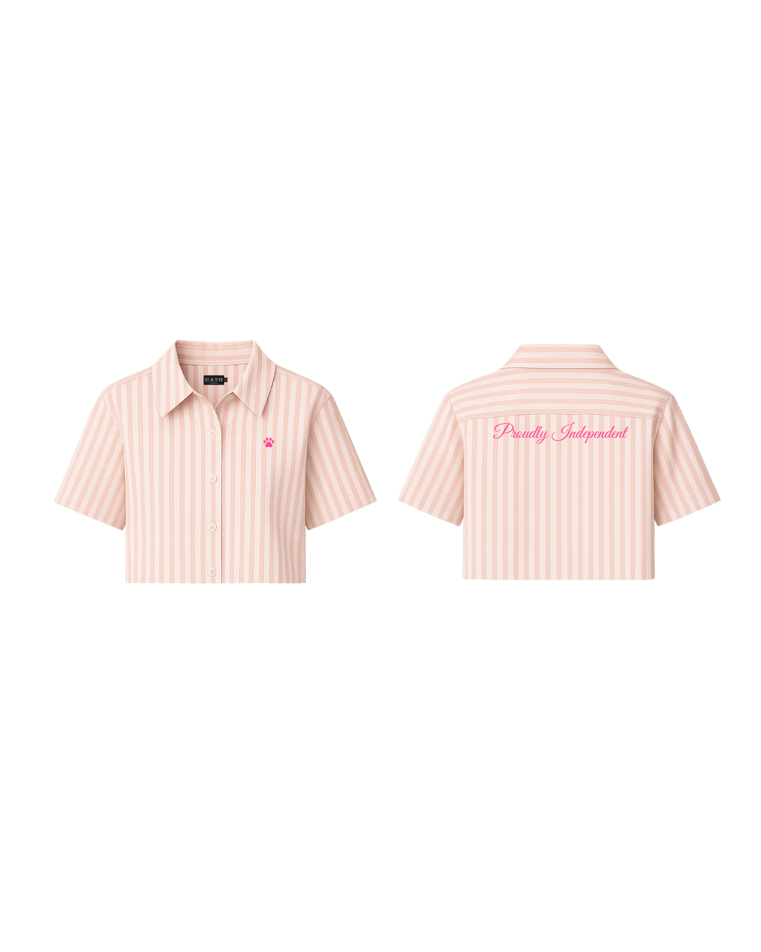 GATO Pink Stripe Shirt (Short Sleeve)