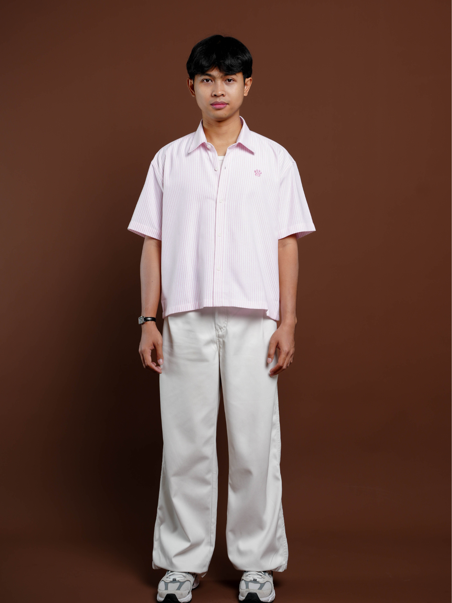 GATO Pink Stripe Shirt (Short Sleeve)