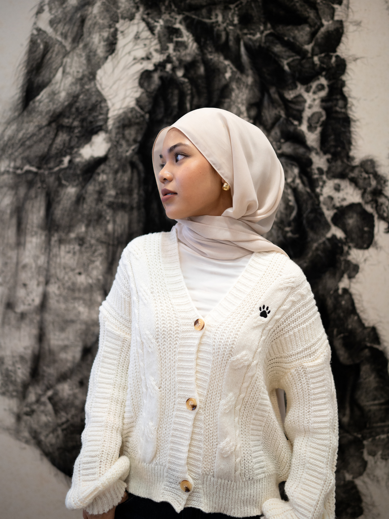 GATO Maison Knit Cardigan (Cream)