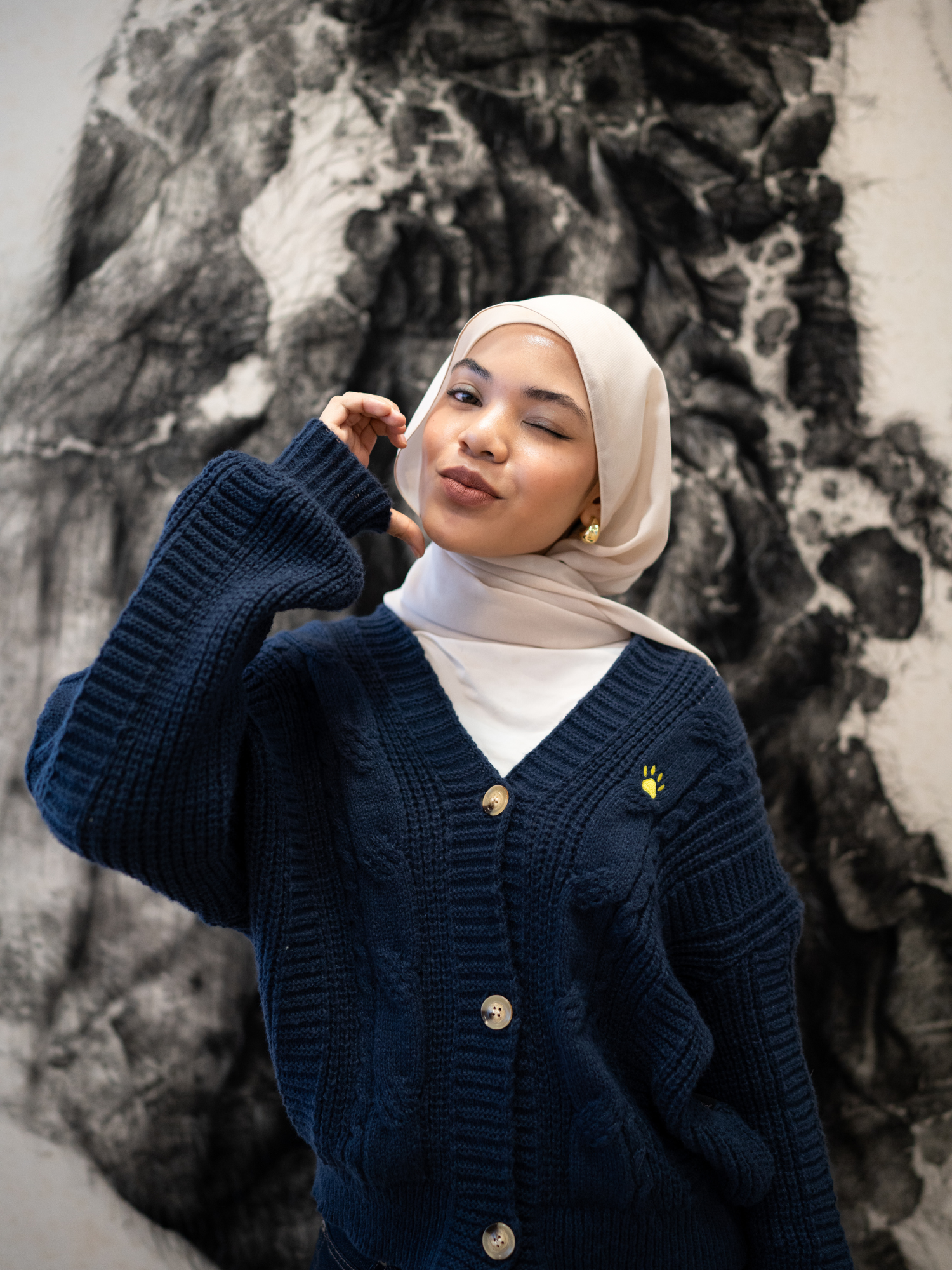 GATO Maison Knit Cardigan (Blue)