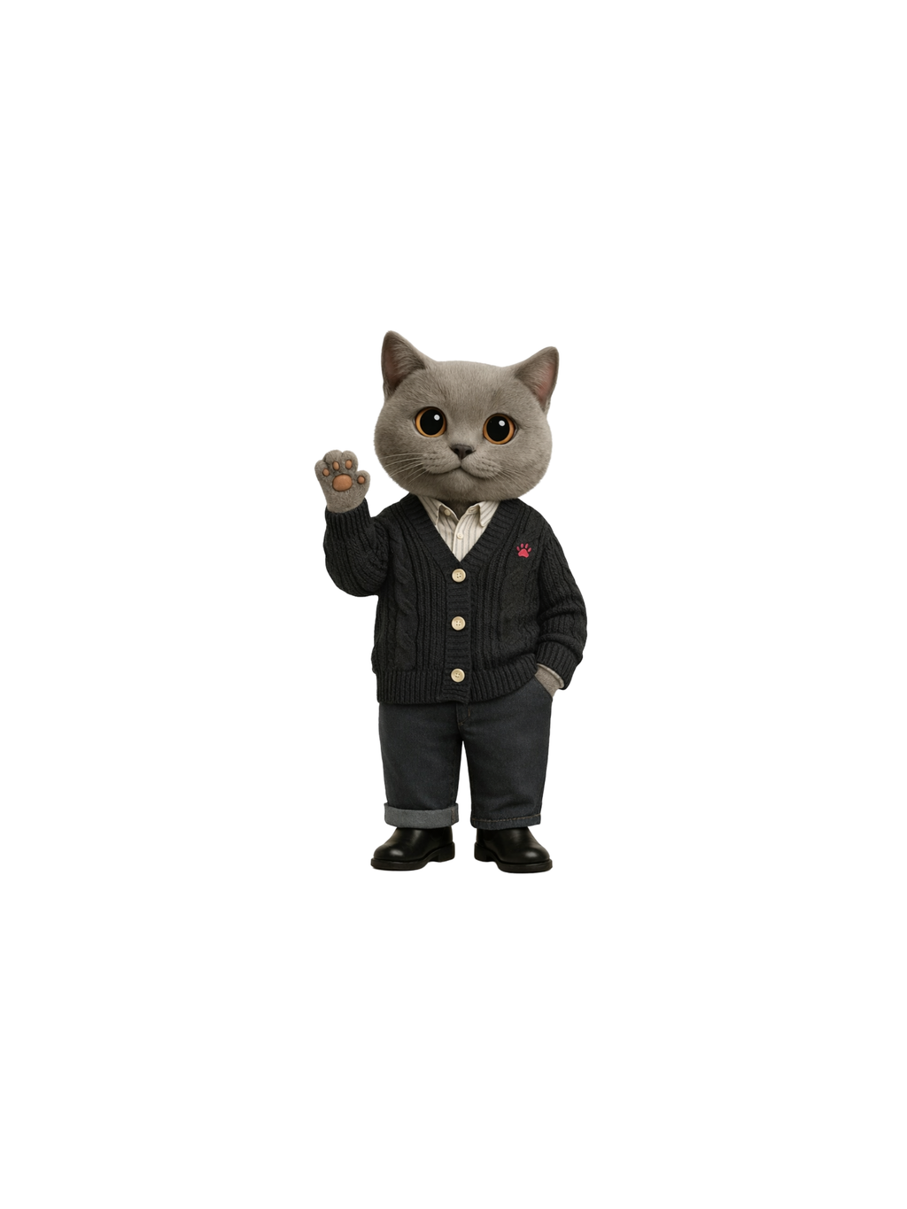GATO Maison Knit Cardigan (Black)