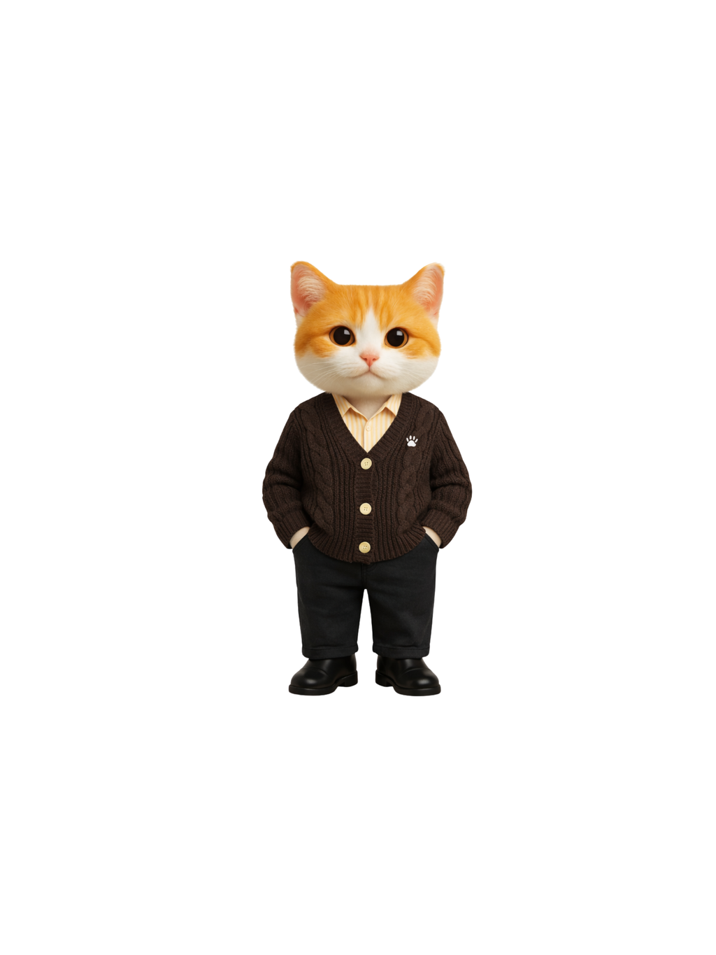 GATO Maison Knit Cardigan (Brown)