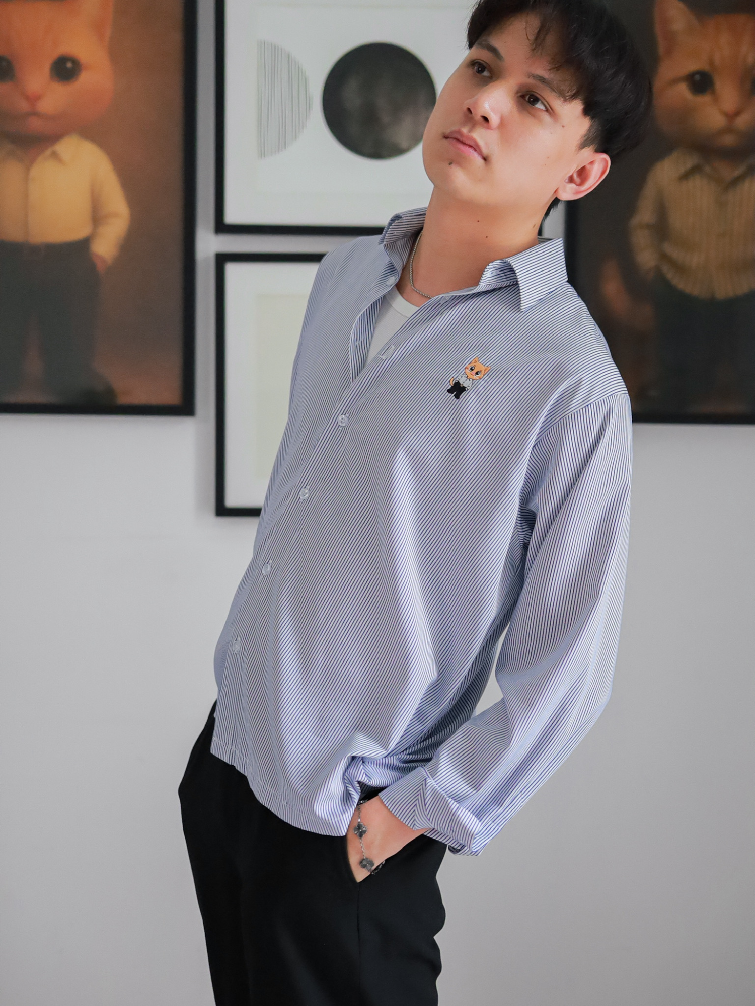 GATO Blue Stripe Shirt