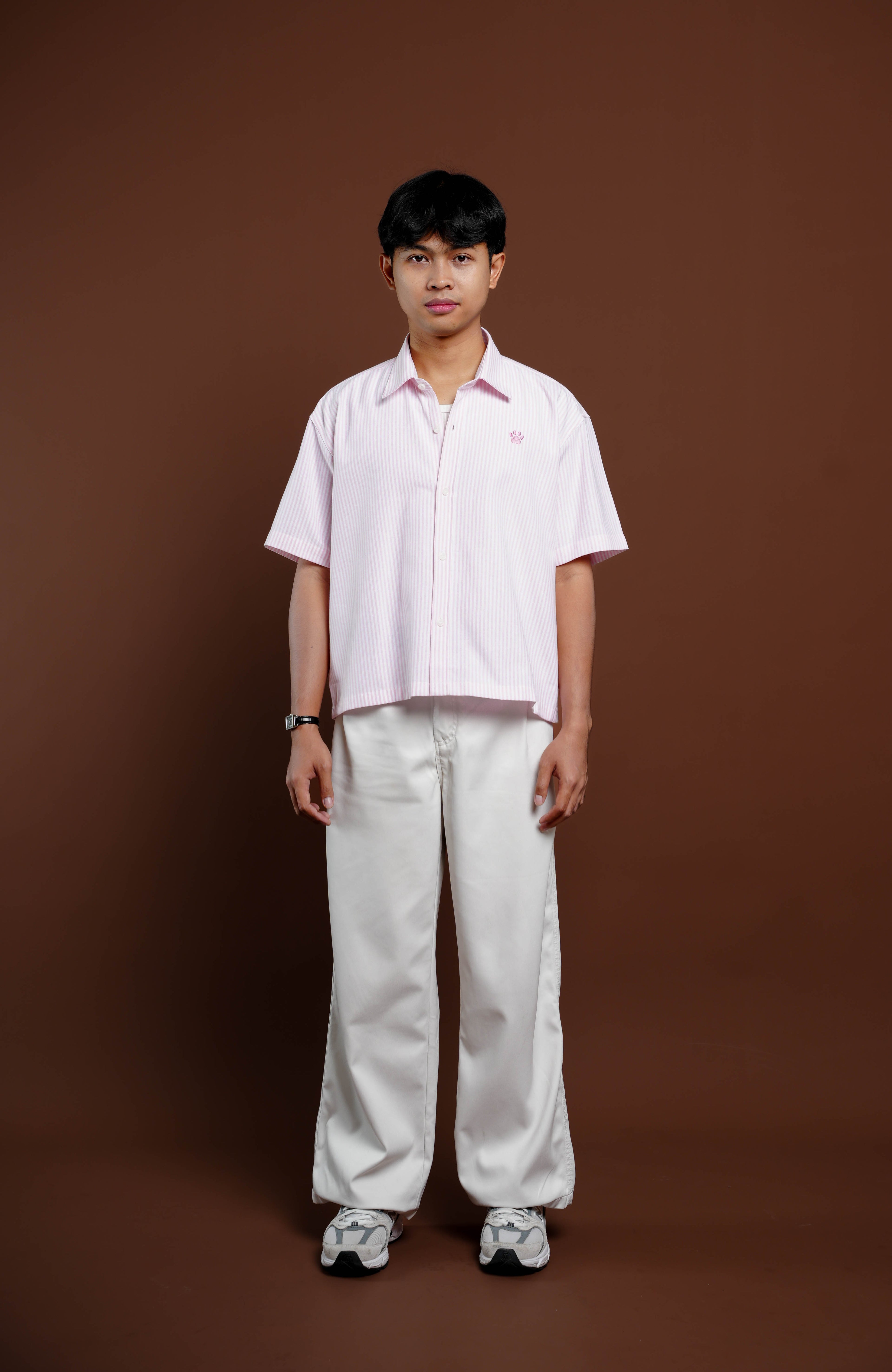 GATO Pink Stripe Shirt (Short Sleeve)