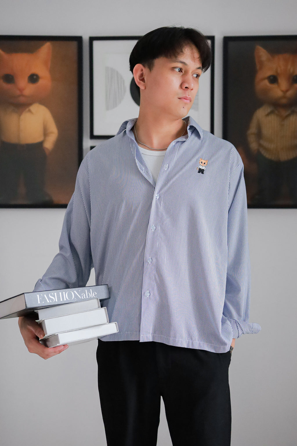 GATO Blue Stripe Shirt