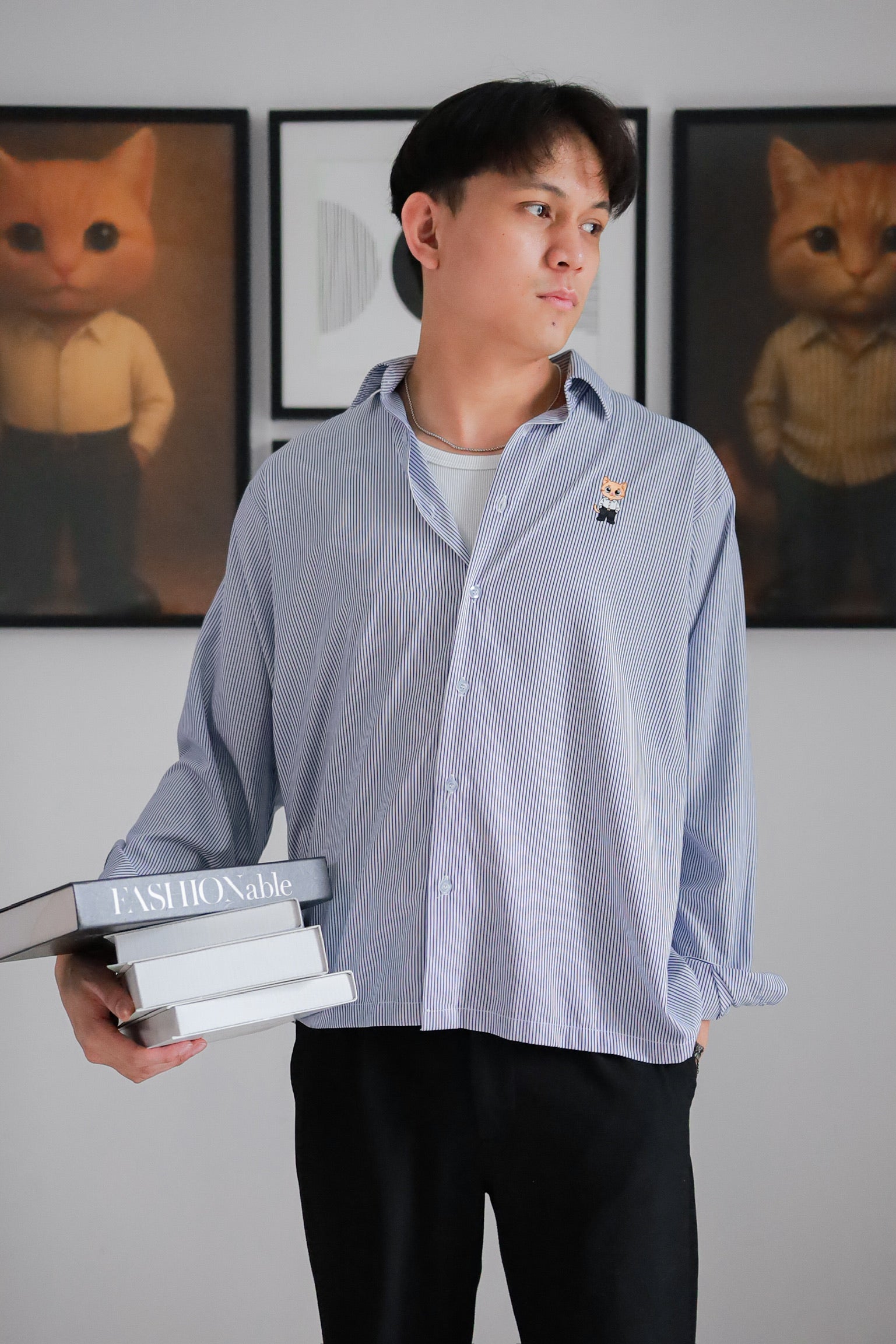 GATO Blue Stripe Shirt