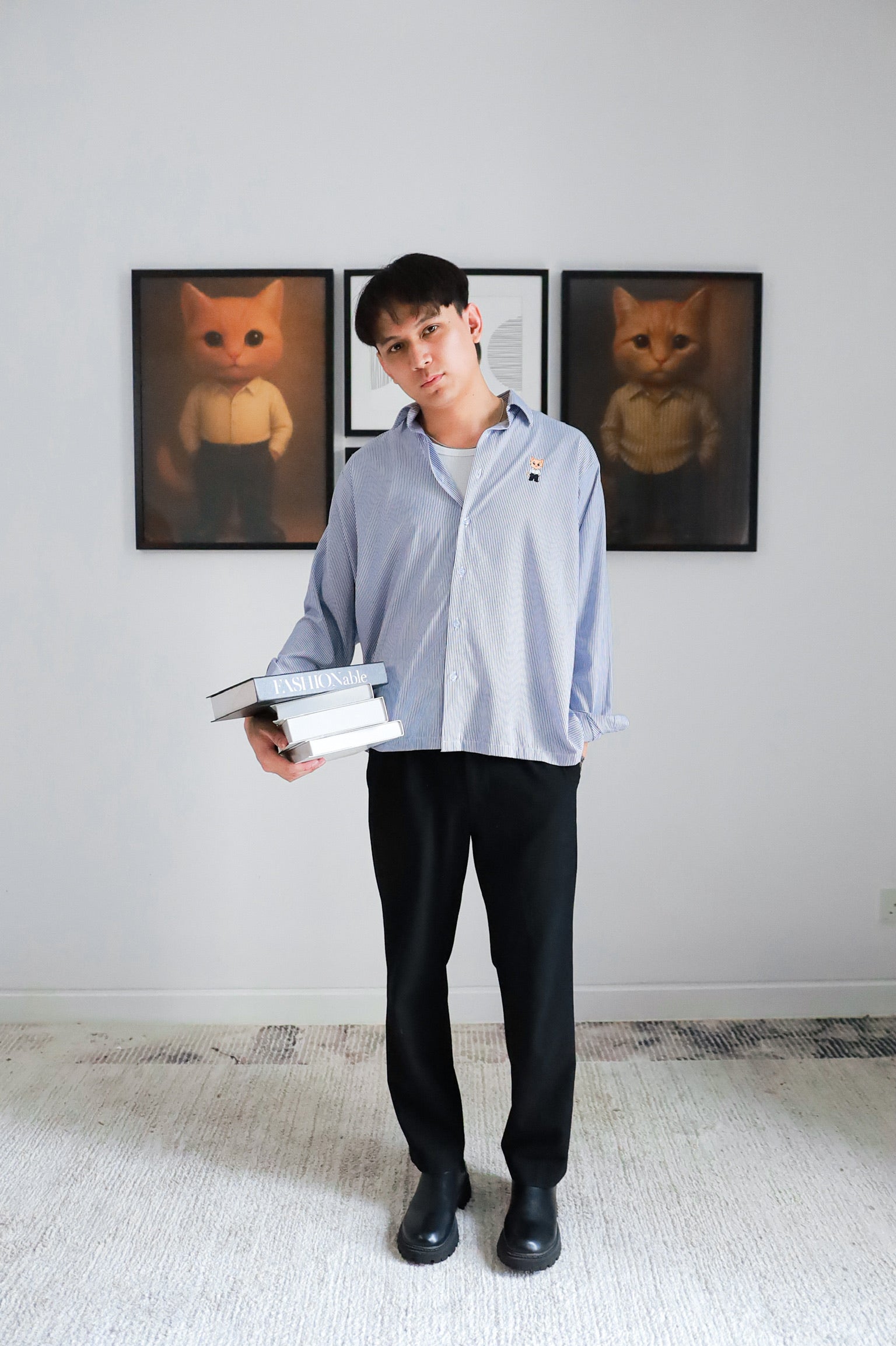 GATO Blue Stripe Shirt