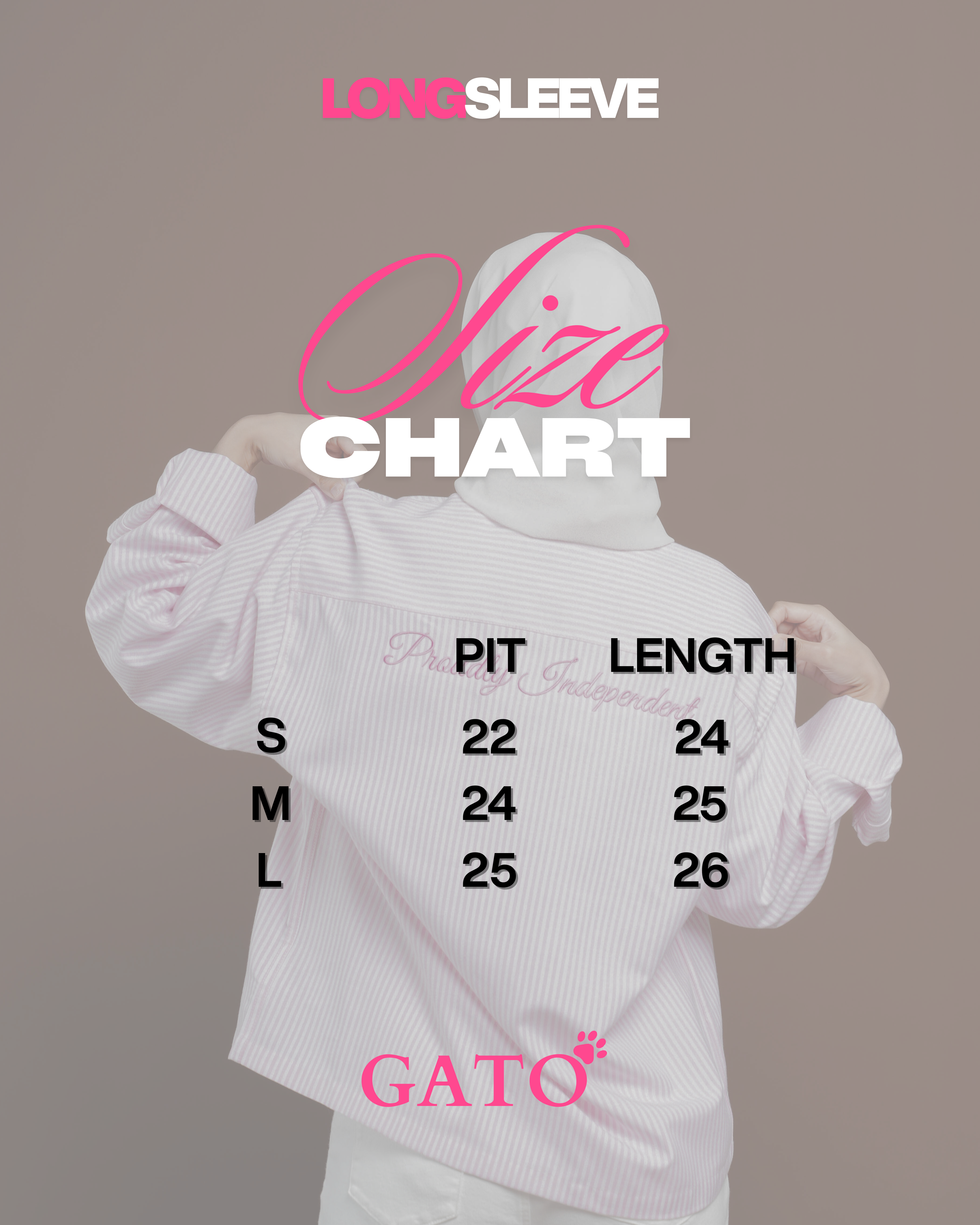 GATO Pink Stripe Shirt (Long Sleeve)