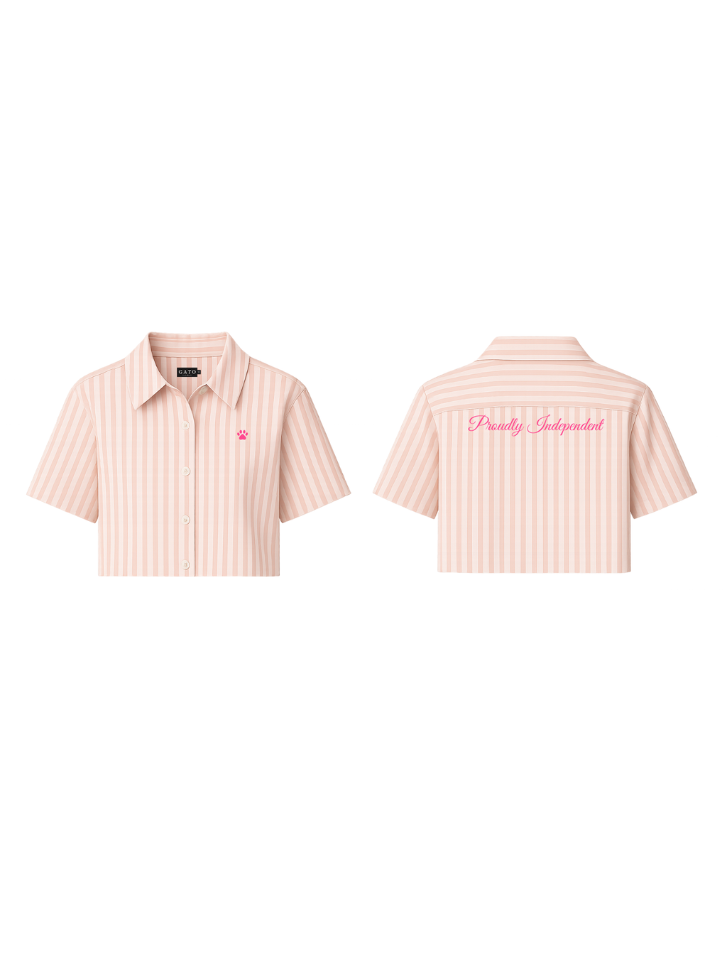 GATO Pink Stripe Shirt (Short Sleeve)